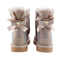 UGG Classic Mini Bow II Beige Swarovski