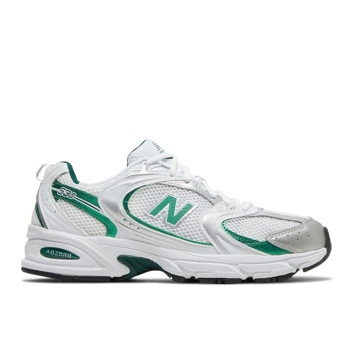 Green and white new balance deals