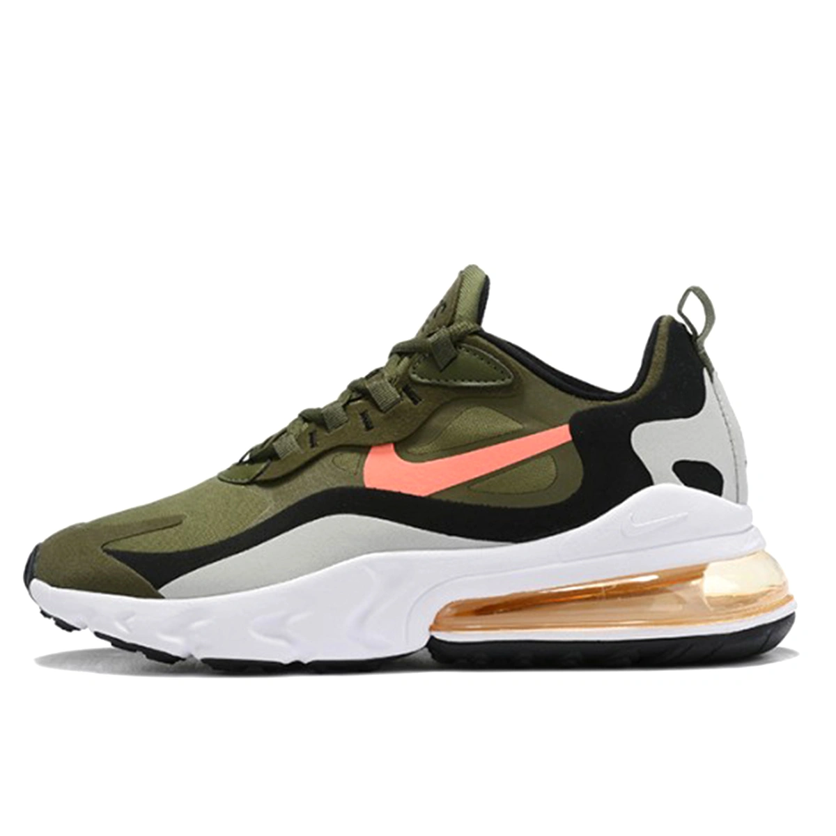 Nike Air Max 270 React Green Black Orange White Sneakers .ua