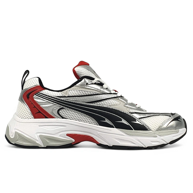 Grey and red pumas sale