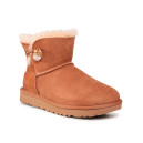 UGG Classic Mini Bailey Button Bling Beige