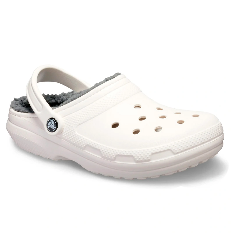 Crocs Classic Lined Clog White Grey Sneakers .ua