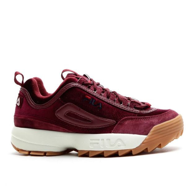 Fila Disruptor Low Velvet Burgundy