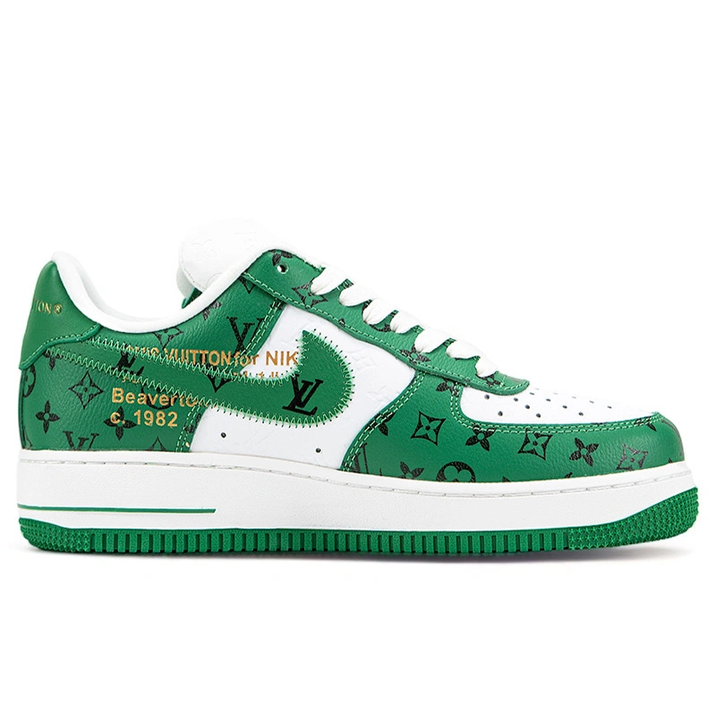 Nike Air Force 1 Low x Louis Vuitton By Virgil Abloh White Green Sneakers .ua