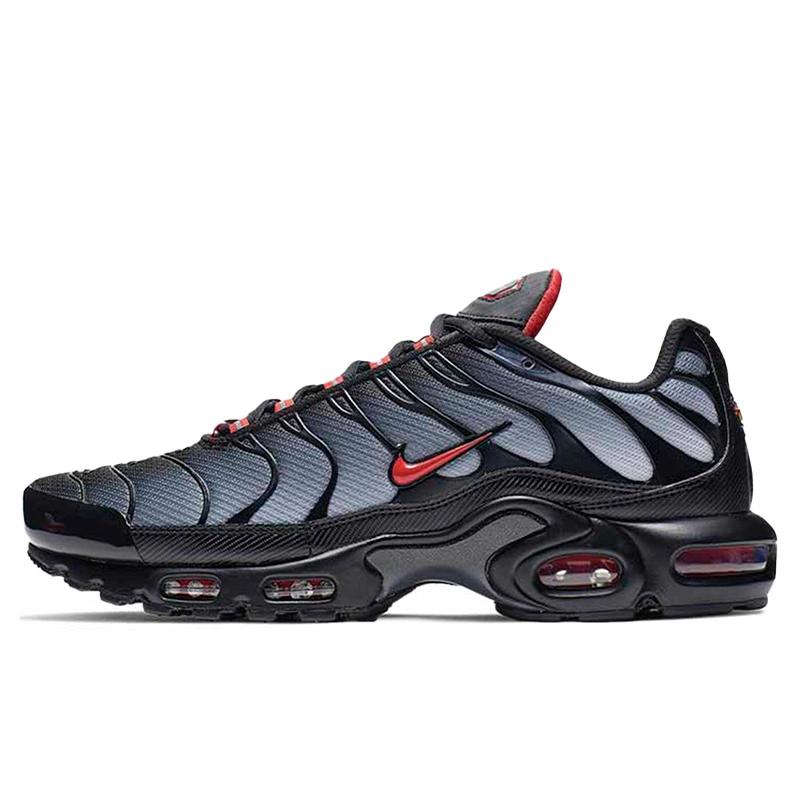 Red and black nike air max plus sale