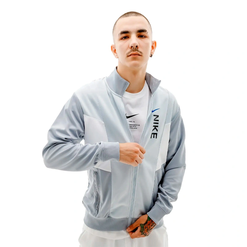 Grey nike track top on sale