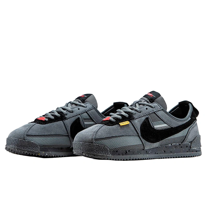 Grey and white nike cortez shop