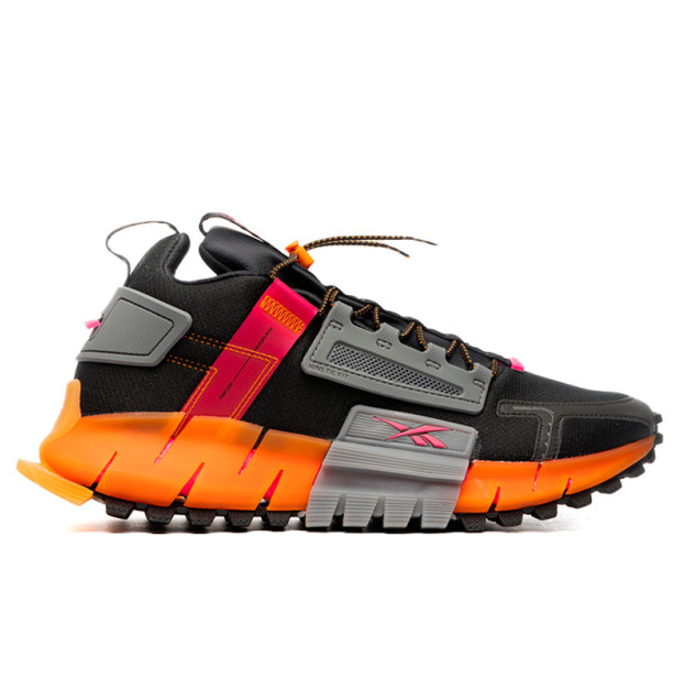 Reebok Zig Kinetica Edge  Black Grey Orange FU8182
