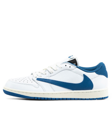 Jordan 1 Retro Low OG SP x Fragment Design x Travis Scott Sail Military Blue DM7866-104