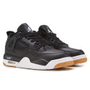Jordan 4 Black White Gum З ХУТРОМ