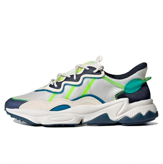 Adidas Ozweego Chalk White Signal Green Legend Ink FY3124