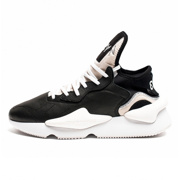 Adidas Y-3 Kaiwa Black White Black Heel F97415