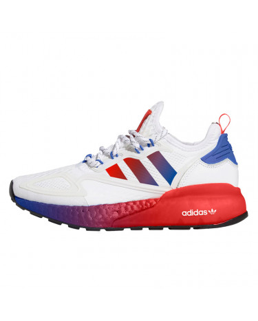 Adidas ZX 2K Boost White Solar Red Blue FX9519