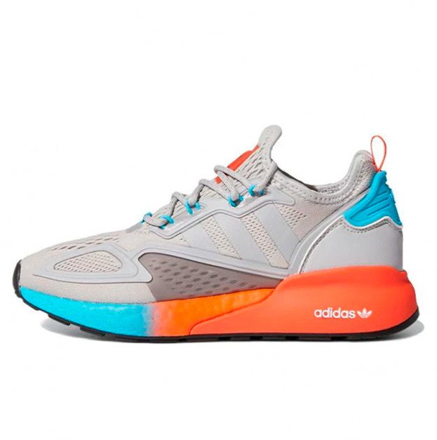 Adidas ZX 2K Boost Grey Two Signal Cyan FY0606