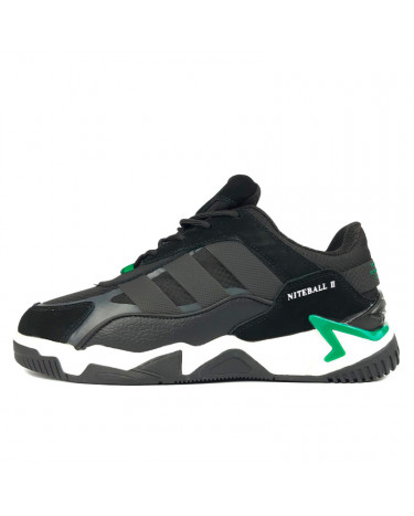 Adidas Niteball 2.0 Black Green Winter С МЕХОМ