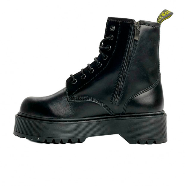 Dr. Martens Jadon Smooth Leather Platform Zip Black