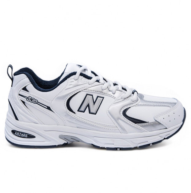 New Balance 530 White Blue Silver Winter С ФЛИСОМ