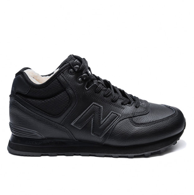 New Balance 574 Black Winter С МЕХОМ