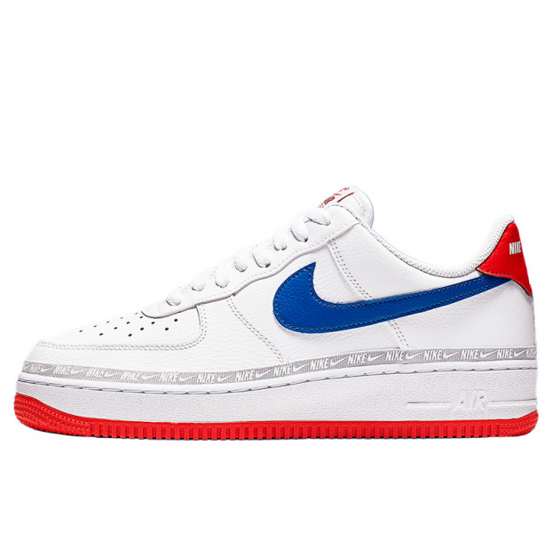 Nike Air Force 1 Low Overbranding White Red Blue CD7339-100