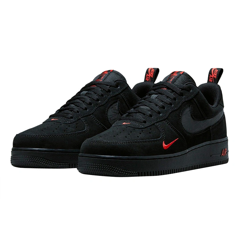 Nike Air Force 1 Low Black Orange Reflective DZ4514 001