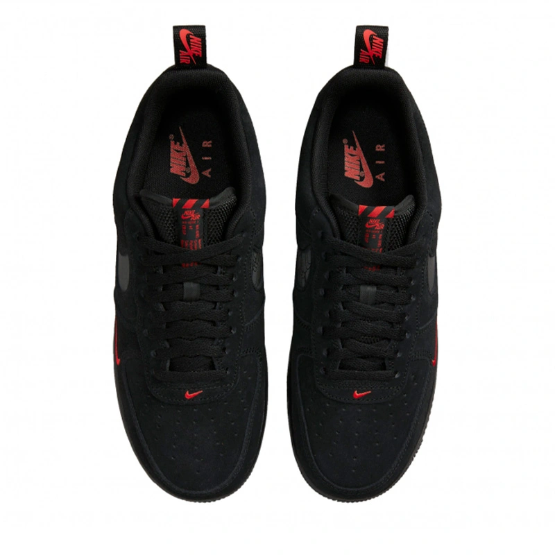 Nike air force 1 low black and red shop