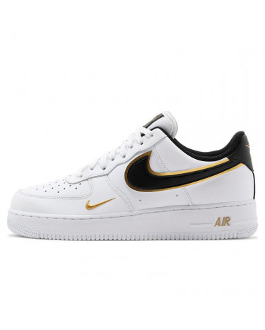 Nike Air Force 1 Low '07 Double Swoosh White Metallic Gold DA8481-100