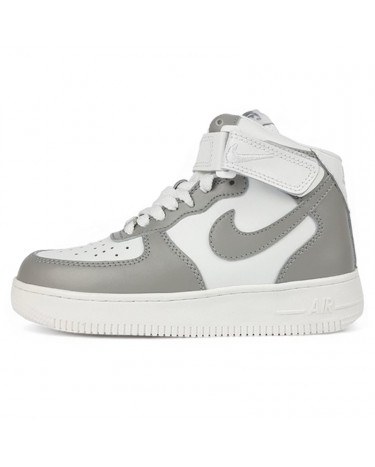 Nike Air Force 1 High Grey White Winter С МЕХОМ