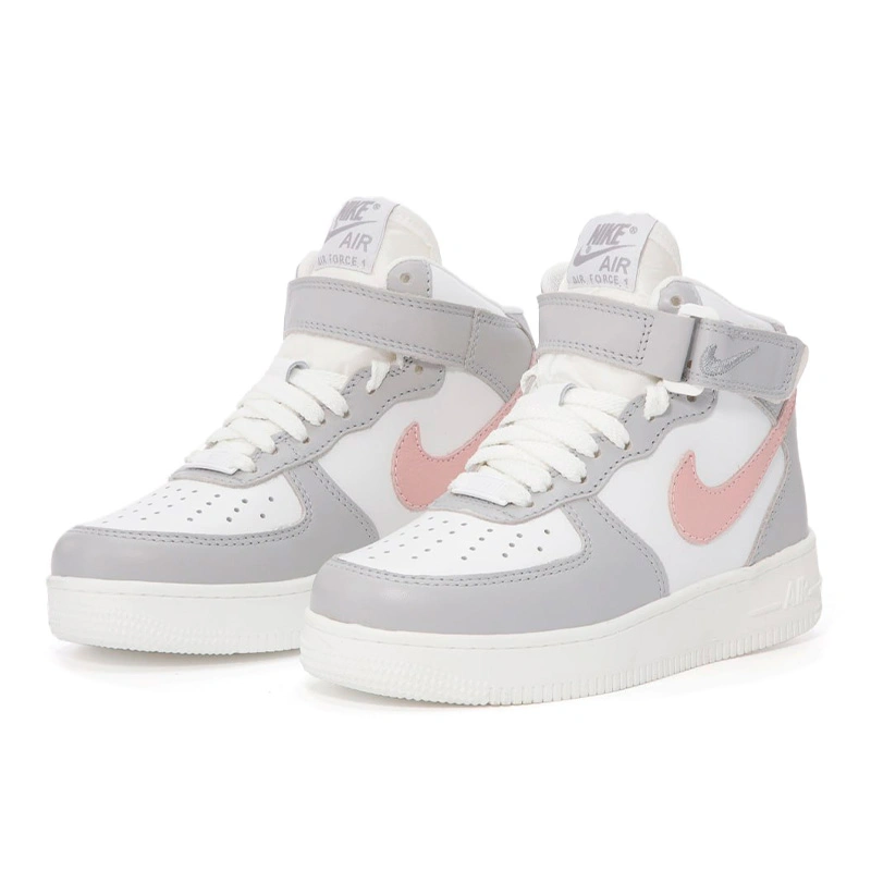 Grey nike air force 1 high top sale