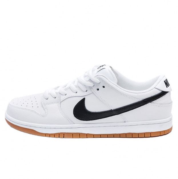 Nike SB Dunk Low White Black Winter С МЕХОМ