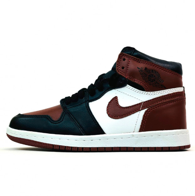 Jordan 1 Retro High Burgundy Black Winter С МЕХОМ