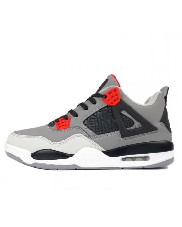 Jordan 4 Retro Grey Red Termo Winter С ФЛИСОМ