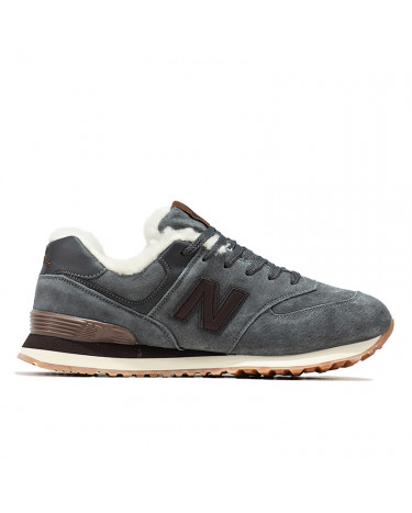 New Balance 574 Khaki Winter С МЕХОМ