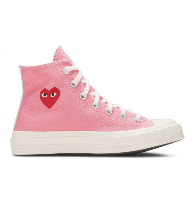Converse x Comme Des Garcons Play Chuck 70 High Pink 168301C