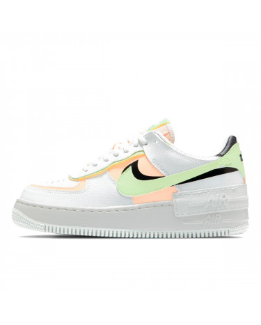 Nike Air Force 1 Shadow Summit White Barely Volt Crimson Tint CI0919-107