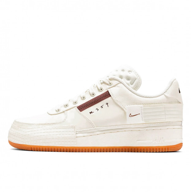Nike Air Force 1 Type Light Ivory-Earth Brown CJ1281-100