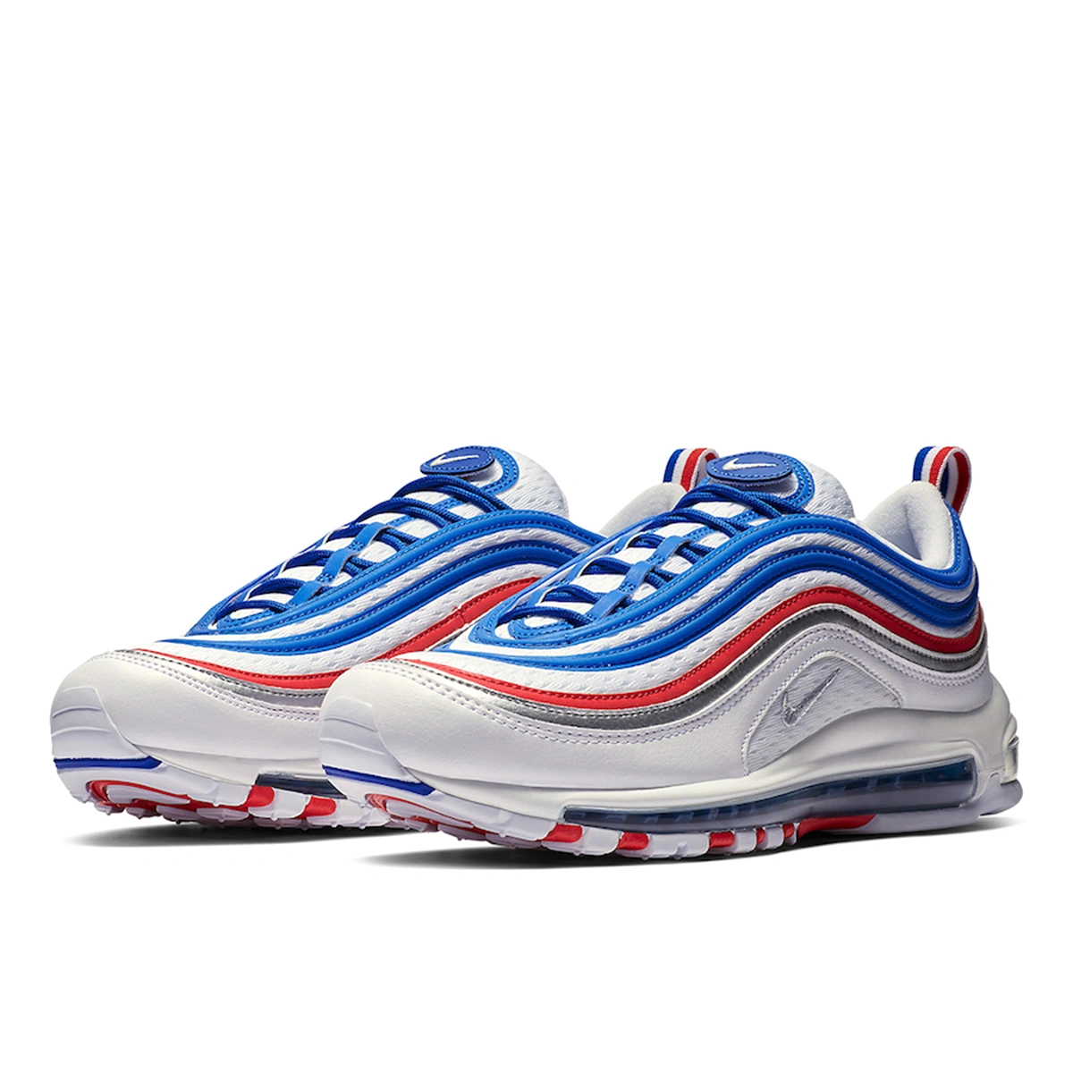 Air max 97 game royal metallic silver university red top