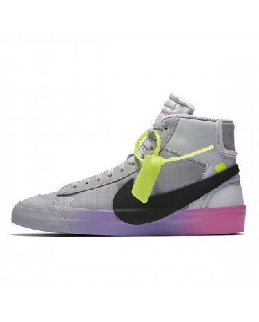 Nike Blazer Mid Off-White Wolf Grey Serena Queen AA3832-002
