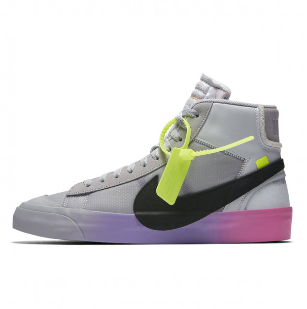 Nike Blazer Mid Off-White Wolf Grey Serena Queen AA3832-002
