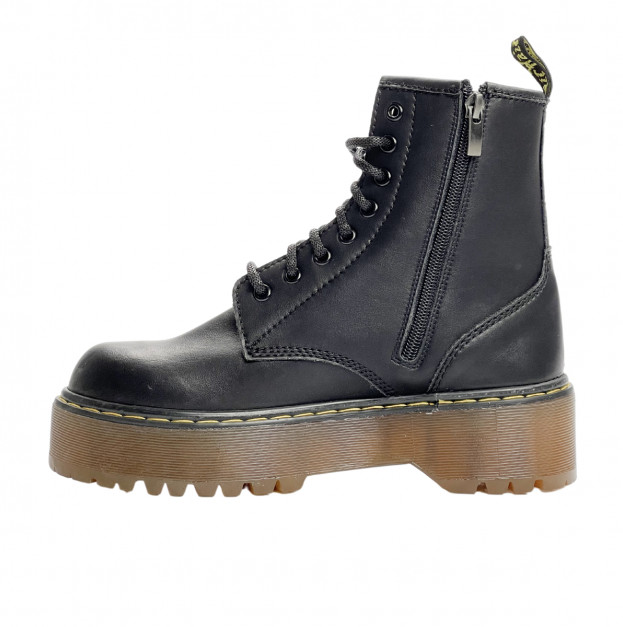 Dr. Martens Jadon Smooth Leather Platform Boots З ХУТРОМ