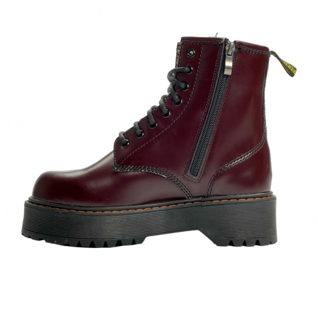 Dr. Martens Jadon Smooth Leather Platform Boots З ХУТРОМ