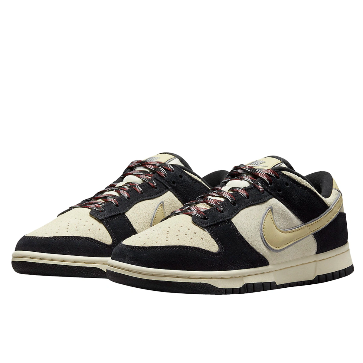 Nike Dunk Low LX Black Suede Team Gold DV3054 001 Sneakers .ua