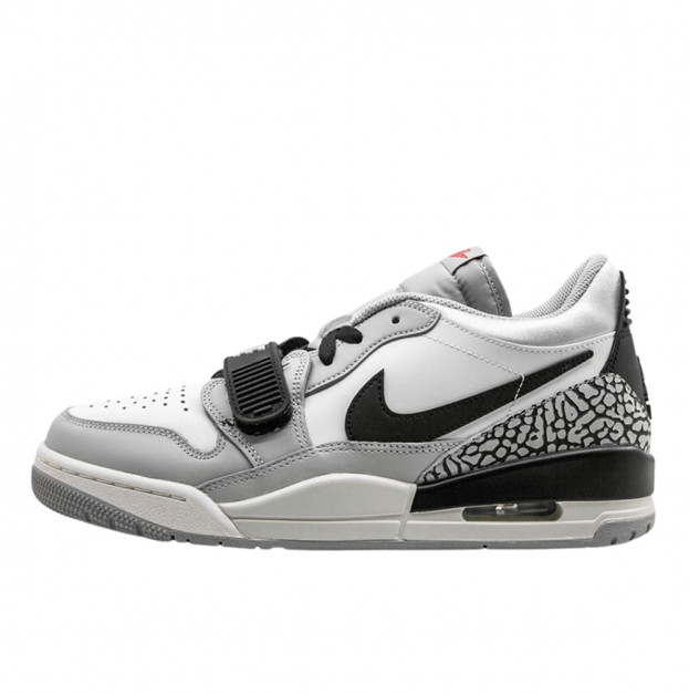 Jordan Legacy 312 Low Tech Grey Fire Red Black CD7069-101