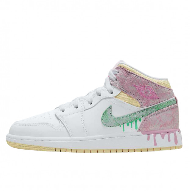 Jordan 1 Mid Paint Drip DD1667-100