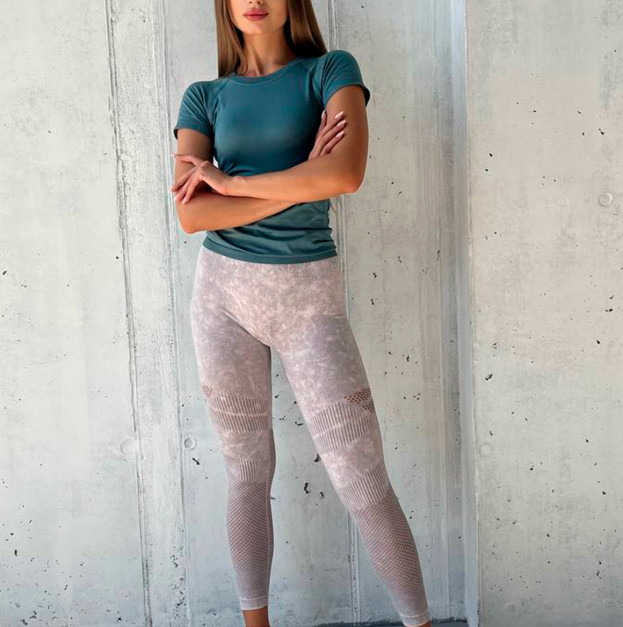 Легінси Світло Сірі з Push-Up Ефектом