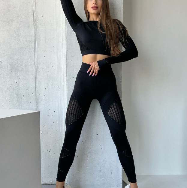 Легінси Чорні з Push-Up Ефектом
