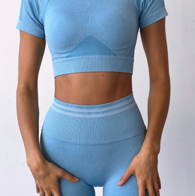 Спортивні Шорти Голубі з Push-Up Ефектом