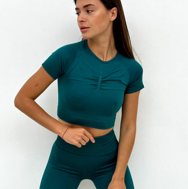 Кроп Топ Спортивний Зелений