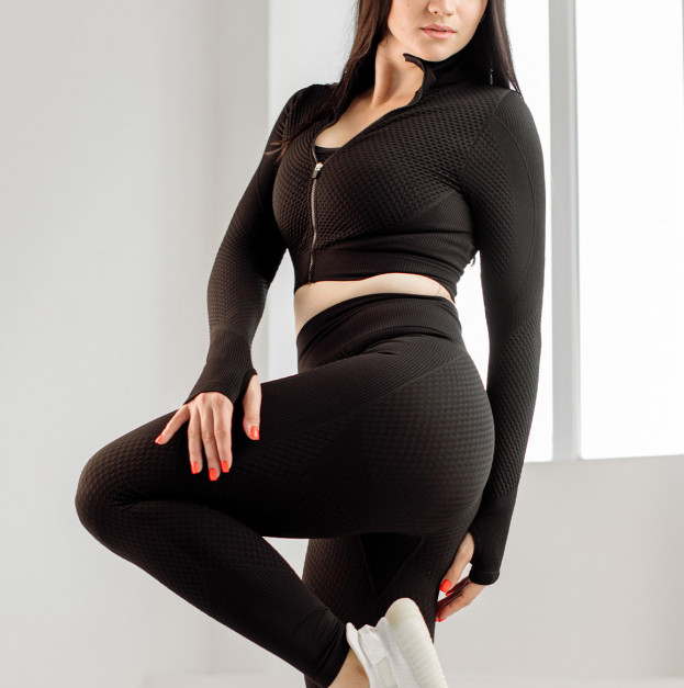 Рашгард на Блискавці Чорний з Візерунком