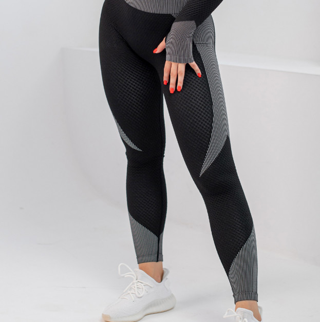Легінси Чорно Білі з Візерунком