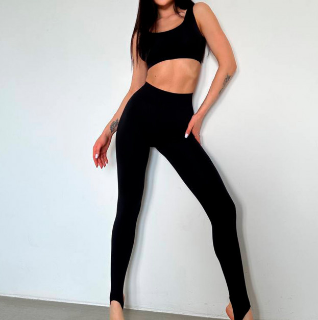 Легінси Чорні зі Штрипками